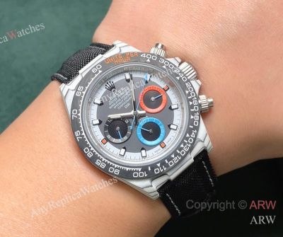 High Quality Replica Rolex Cosmograph Daytona Different Colors Strap 2-Tone Face Dial High-composite Carbon Fiber Fashion Watch 40*12.4mm